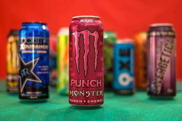 Top energy drinks including rockstar and monster